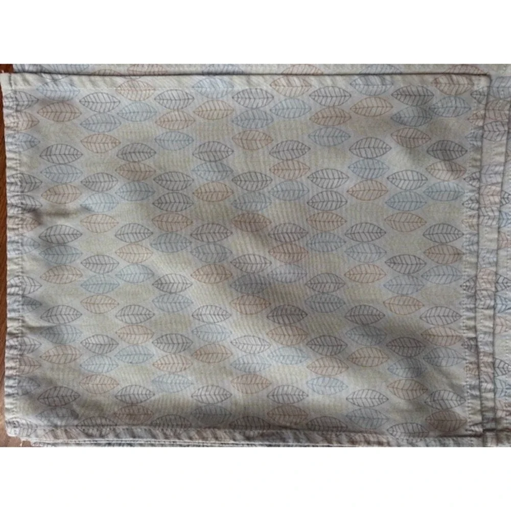 Norwex Cloth‎ Napkins Leaf Leaves Gray Design Fall Dinner Table Set 6 BacLock